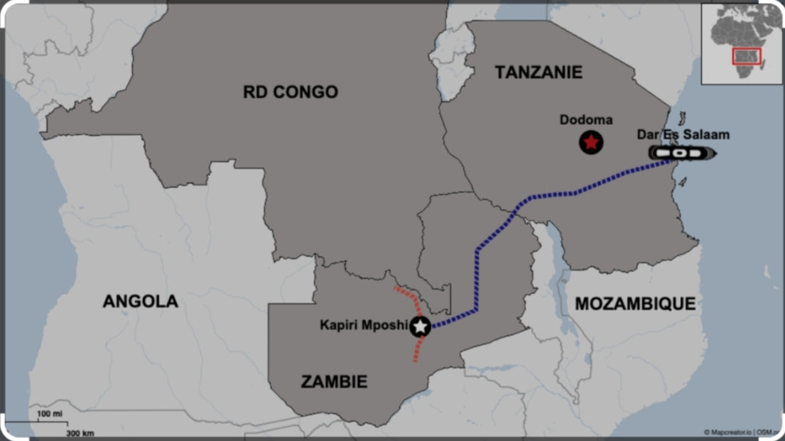 Tanzanie et Zambie pour un train chinois.